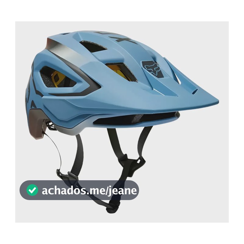 Capacete Ciclismo Mtb Fox Racing Speedframe Vnish Azul Dusty Azul S (51-55)