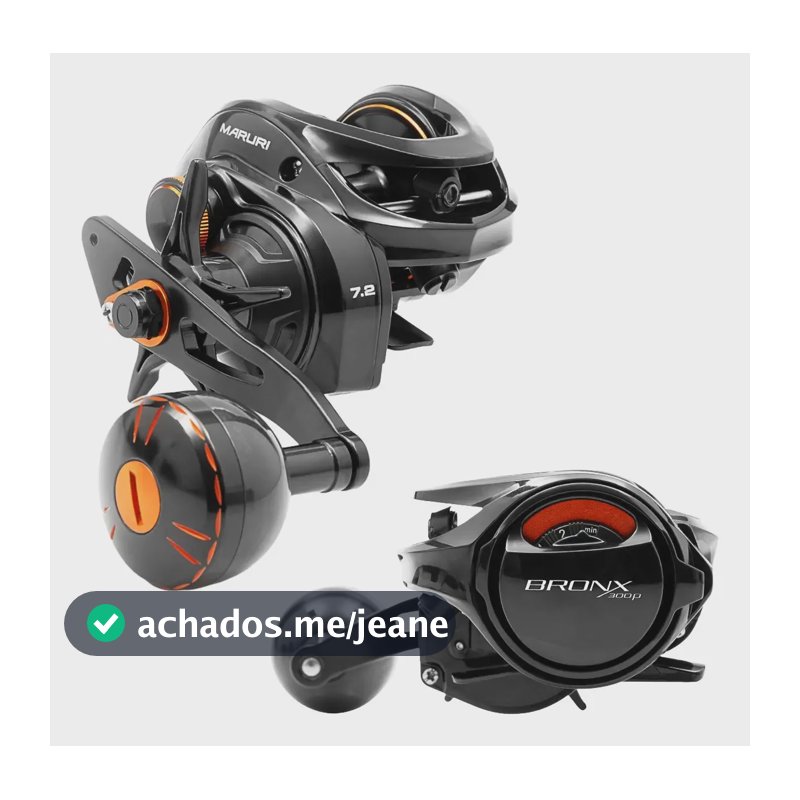 Carretilha Maruri Bronx 300 Bg - 7 Rol- Drag: 15kg - Força Lado Da Manivela Direito
