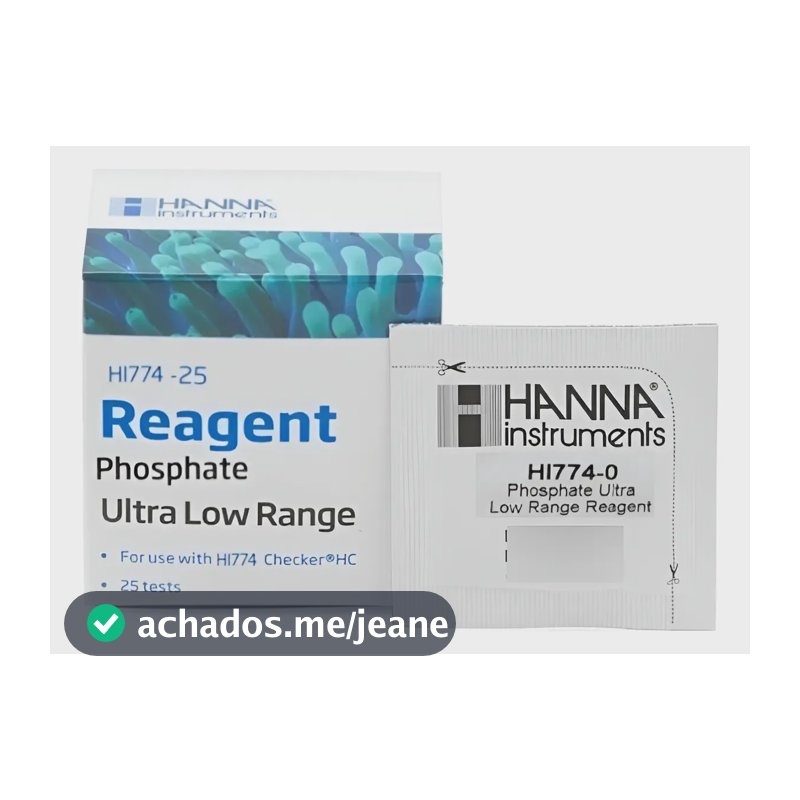 Reagente Hanna Hi-774-25 Fosfato Faixa Ultra Baixa 25 Testes