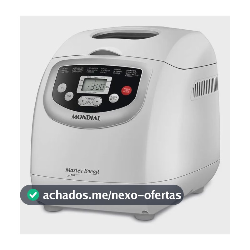 Panificadora Automática Master Bread Mondial Branco 700W - NPF-54