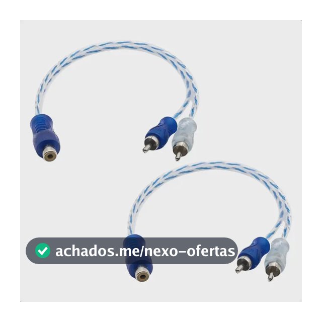 Cabos Y Rca Injetado Blindado Som Automotivo Profissional