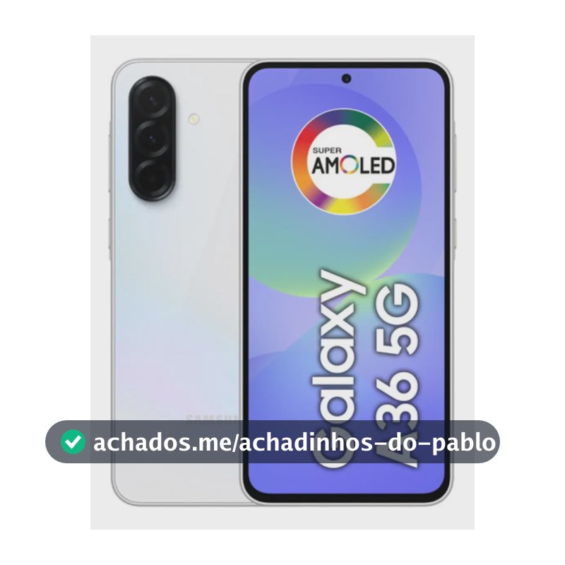 Smartphone Samsung Galaxy A36 5g 256gb 8gb Super Amoled 6.7'' Câmera Tripla 50mp Selfie 12mp 5000 Mah Ip67 Nfc Dual Sim Recursos Ia - Branco