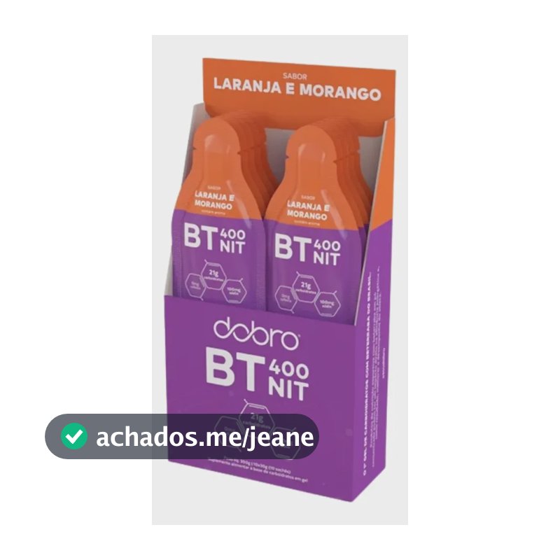 Bt Nitrato Gel Dobro Sabor Laranja E Morango 10x30gr Laranja E Morango