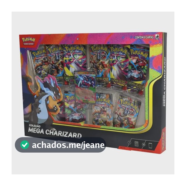 Box Pokémon Coleção Mega Charizard Inferno X