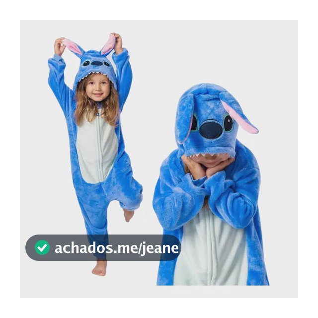 Pijama Macacão Menina Infantil Kigurumi De Pelúcia Com Zíper