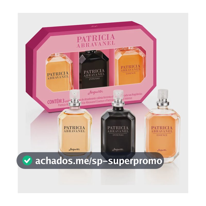 Kit 3 Colônias Perfumes Patricia Abravanel Intenso Essence