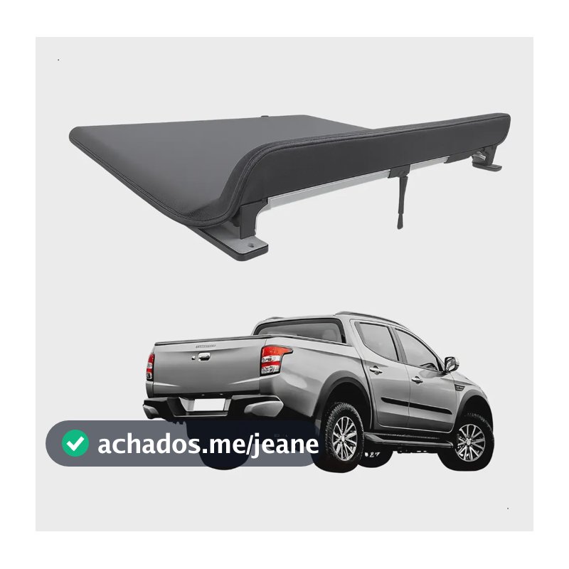 Lona Marítima L200 Triton Mitsubishi Caçamba Reta 2017-2024 Preto