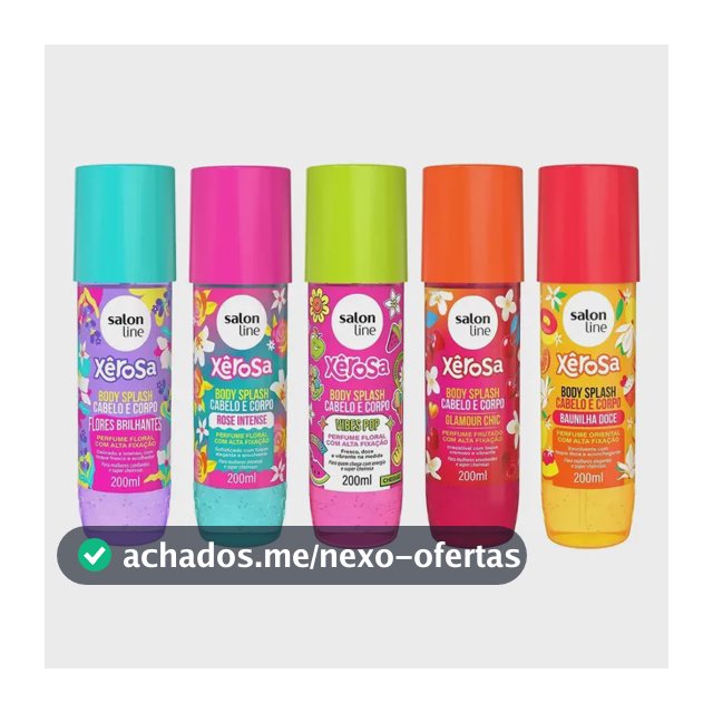 Kit Perfumação Com 5 Body Splash Salon Line