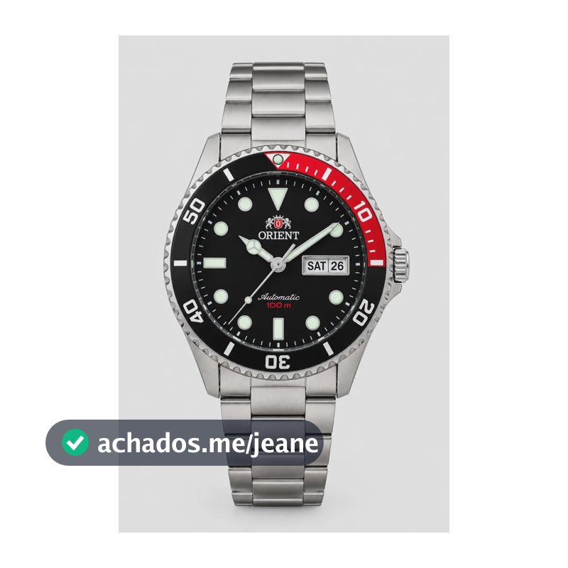 Relógio Orient Masculino 3 estrelas 469ss068nh P1sx Automático Prateado