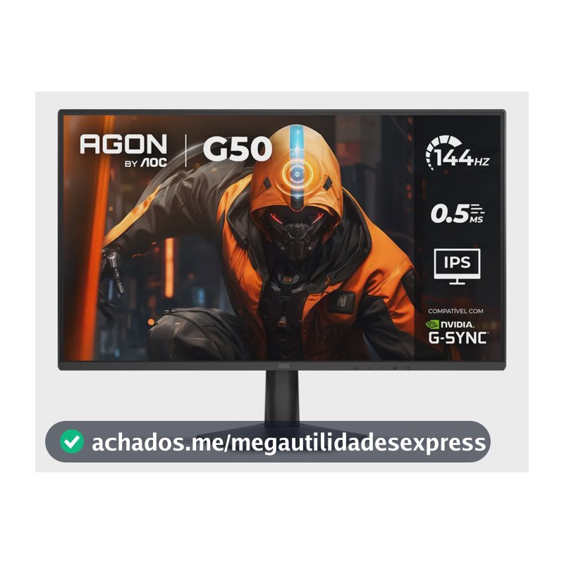Monitor Gamer AOC AGON G50 27" 144Hz 0,5ms IPS HDR10 G-SYNC 27G50F