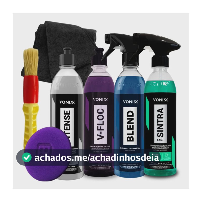 Kit Lavagem Automotiva V-floc Blend Sintra Intense Vonixx