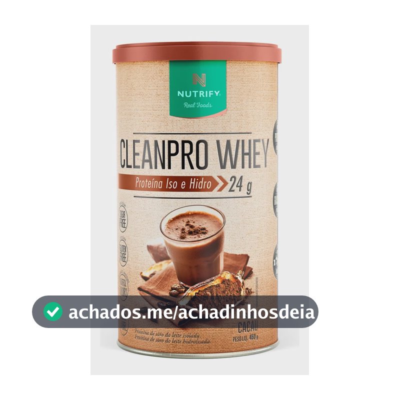 Proteína Cleanpro Whey Nutrify Cacau 450g Pote