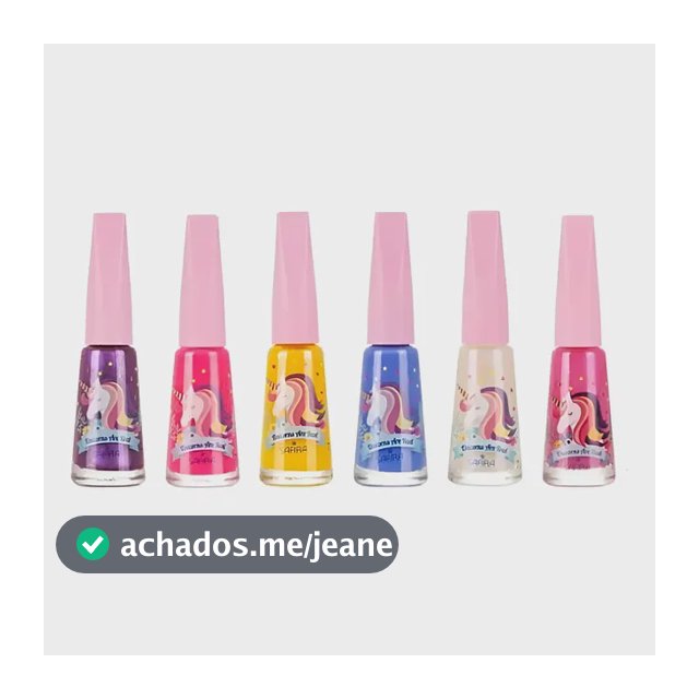 Esmalte Unicórnio Infantil Safira