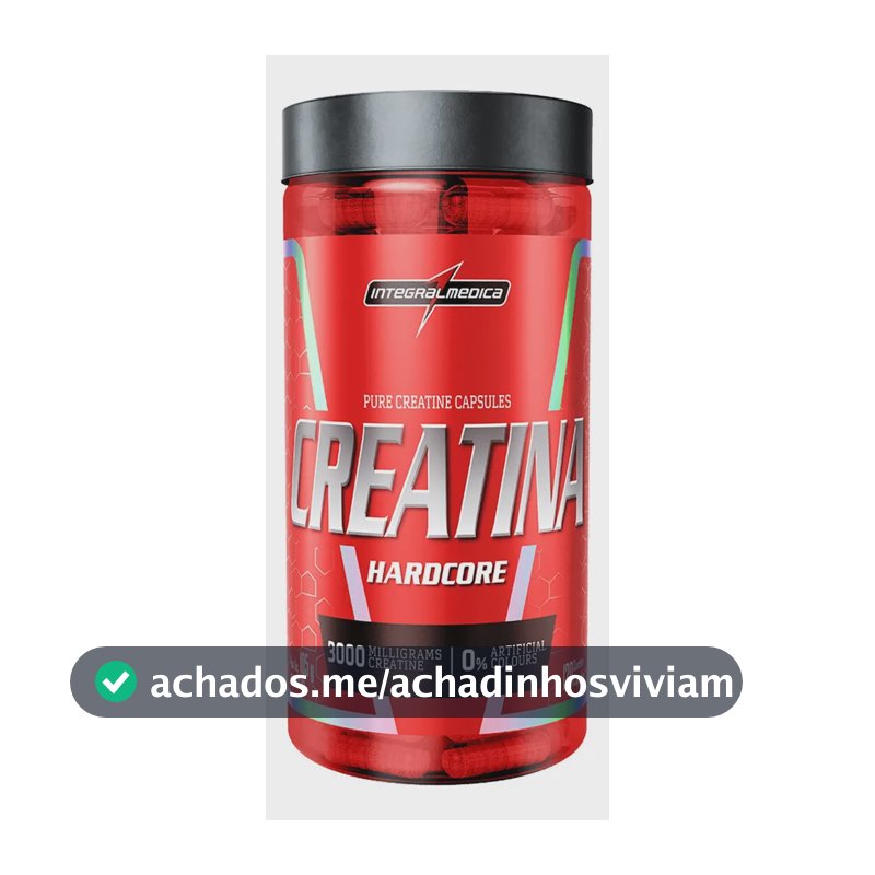 Creatina Integralmédica Hardcore em cápsula Sem sabor x 105g de 120 un
