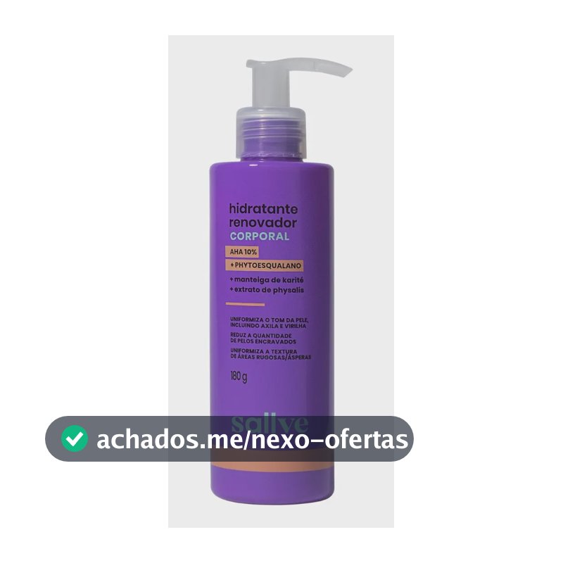 Hidratante Renovador Corporal 10% Ahas 180g Sallve