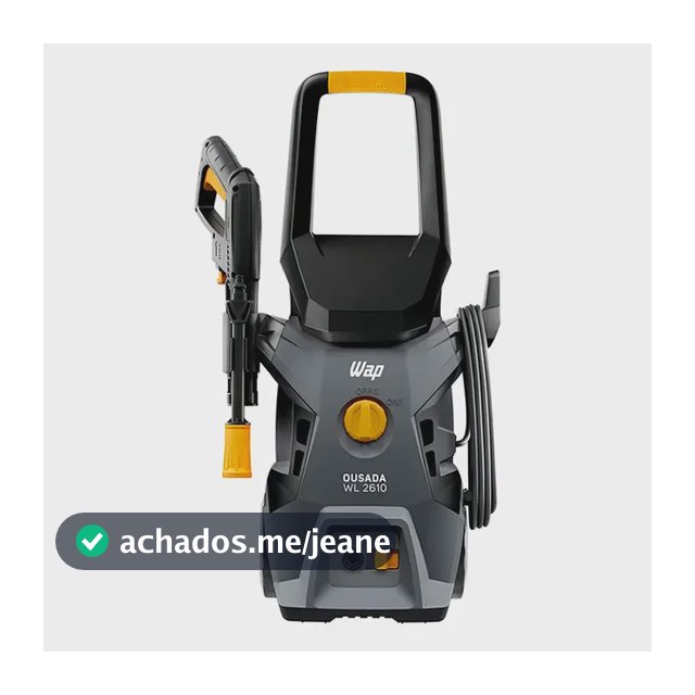 Lavadora De Alta Pressão Wap Ousada Wl 2610 1500w E 1750psi Cor Cinza E Amarelo Frequência 60 Hz