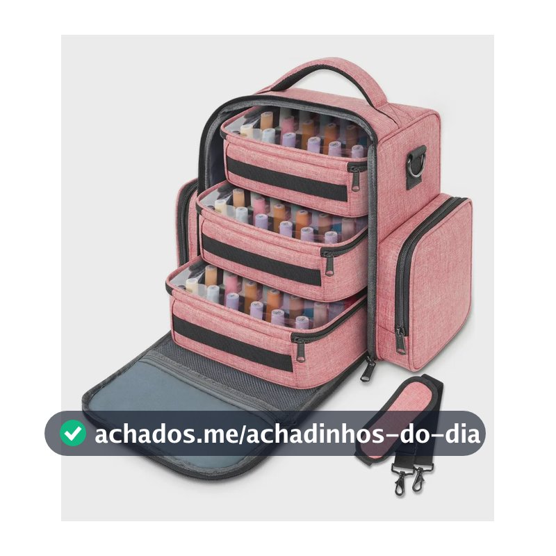 Maleta De Maquiagem, Bolsa Organizadora De Esmaltes Multifuncional Com 3 Bolsas Necessaires Removíveis, Estojo Profissional De Maquiagem Ideal Para Viagens E Uso Diário, Yorepek 6050 Rosa