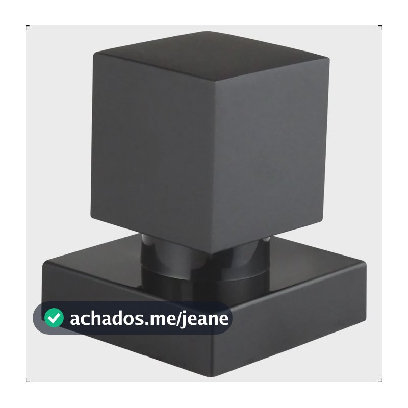 Acabamento Para Registro De Gaveta Ou Pressão Chuveiro Base Docol 20 Estrias 1/2 ou 3/4 Quadrado Fit Preto Fosco Black Matte Aromatec