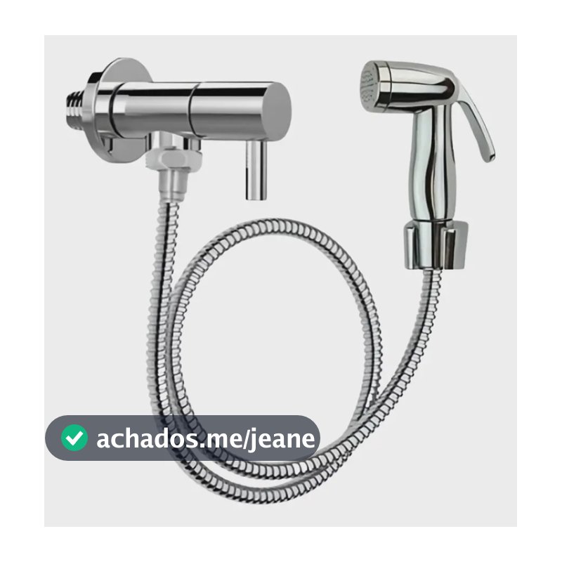 Ducha Higiênica Luxo Abs Cromada 1/4 Volta