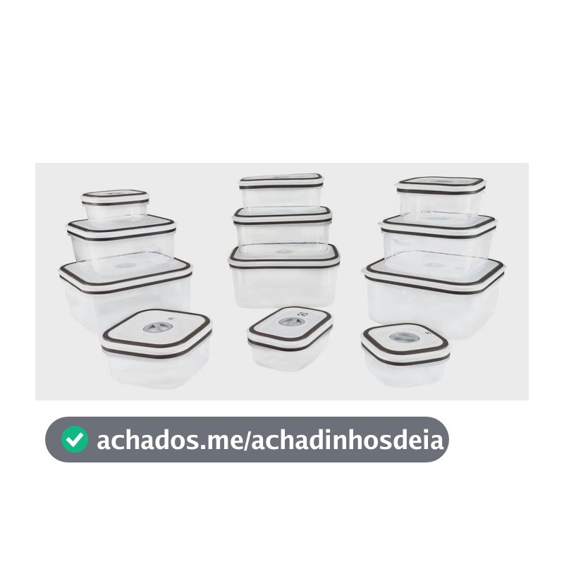 Jogo De Potes De Plástico Herméticos Electrolux Cinza