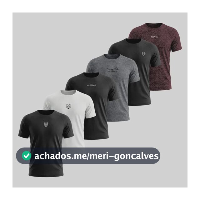 Kit 6 Camisetas Mais Procuradas Alpha