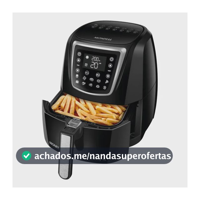 Fritadeira Sem Óleo Air Fryer Digital 4L Mondial 1500W - AFN-40-DI