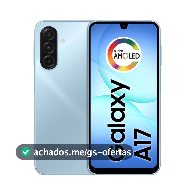 Celular Samsung Galaxy A17 Com Ia, 128gb, 4gb Ram, Câm De 50mp, Tela De 6.7 , Nfc, Ip54 - Azul
