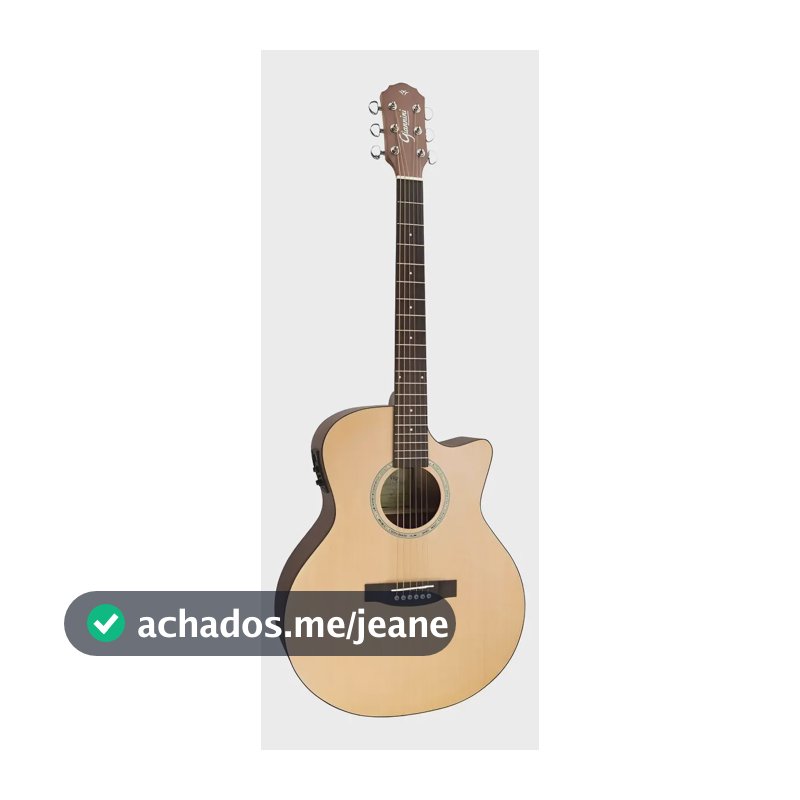 Violão Eletroacústico Giannini GSF-3 CEQ Mini Jumbo Cordas Aço Natural