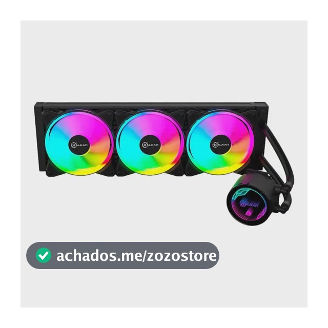 Water Cooler Kalkan Iota V2 360 Rgb 360mm Tdp 280w Preto