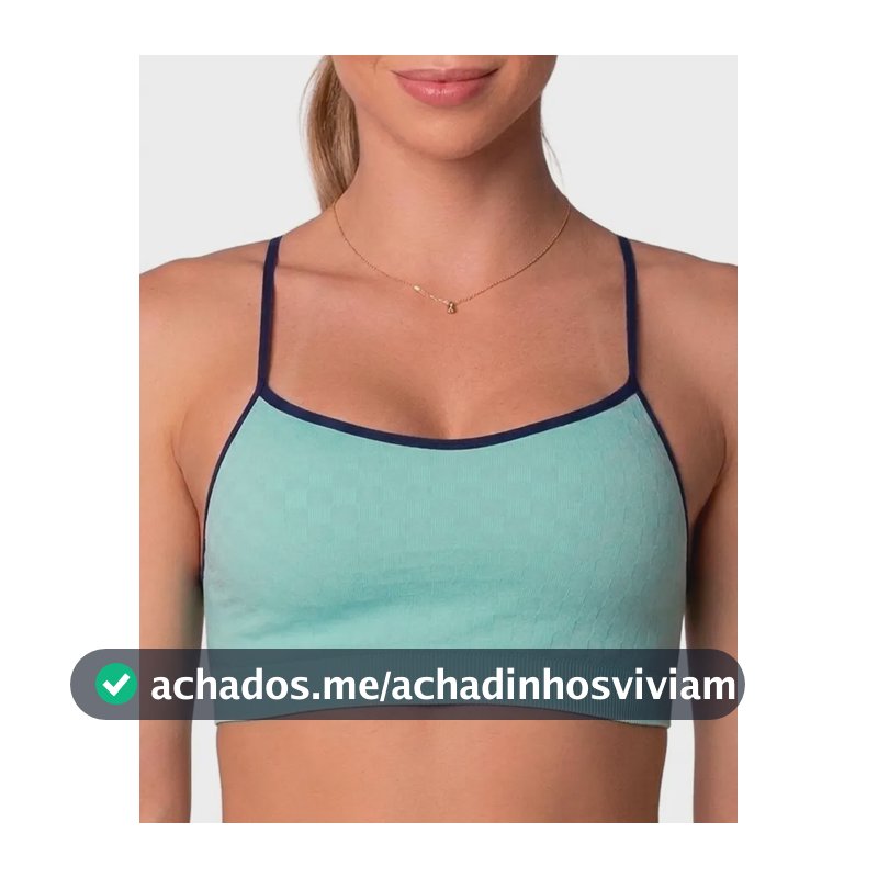 Top Selene Com Bojo Removível Fitness Sem Costura Alça Fina Verde Liso P - 34 A 36