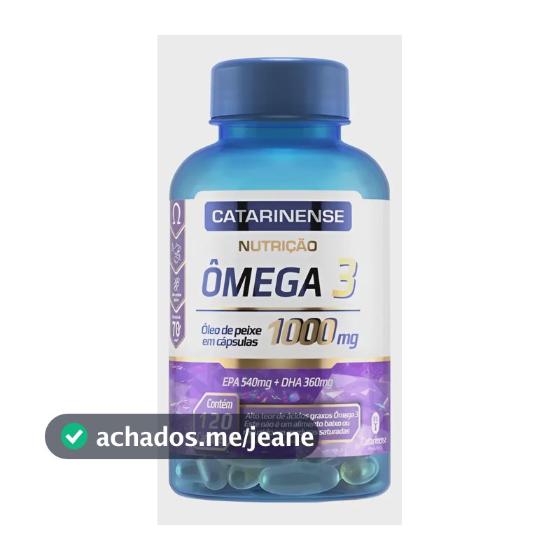 Ômega 3 Original 1000mg 120 Capsulas Catarinense Pharma Serm Sabor