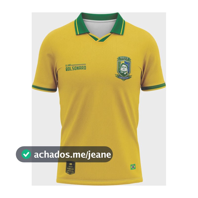 Camisa Polo Amarela Brasil Patriota Clube Bolsonaro 2026 Amarelo Clube Bolsonaro - Patriota G