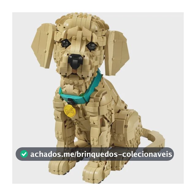 Lego Filhote De Golden Retriever 11384 Icons 2102 Peças 2102 Golden Retriever