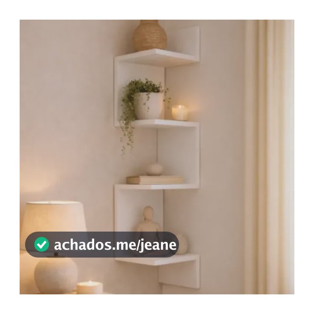 Prateleira Suspensa De Parede Nicho De Canto Organizador Multiuso
