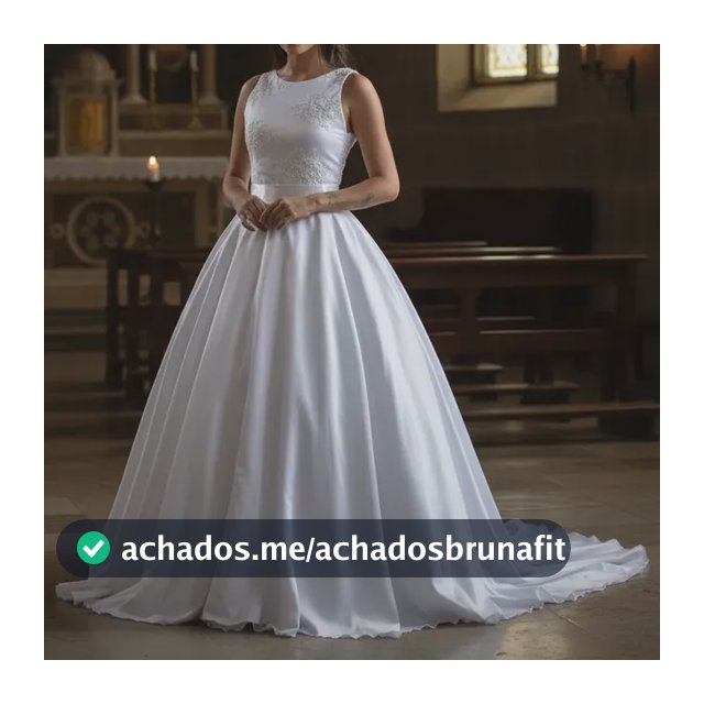 Vestido De Noiva Peito Bordado Com Cauda Partylight
