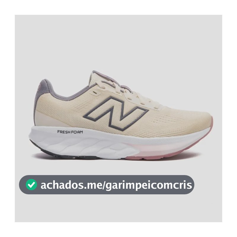 Tênis Feminino New Balance Fresh Foam 520 V9 Esporte Running Bege 37