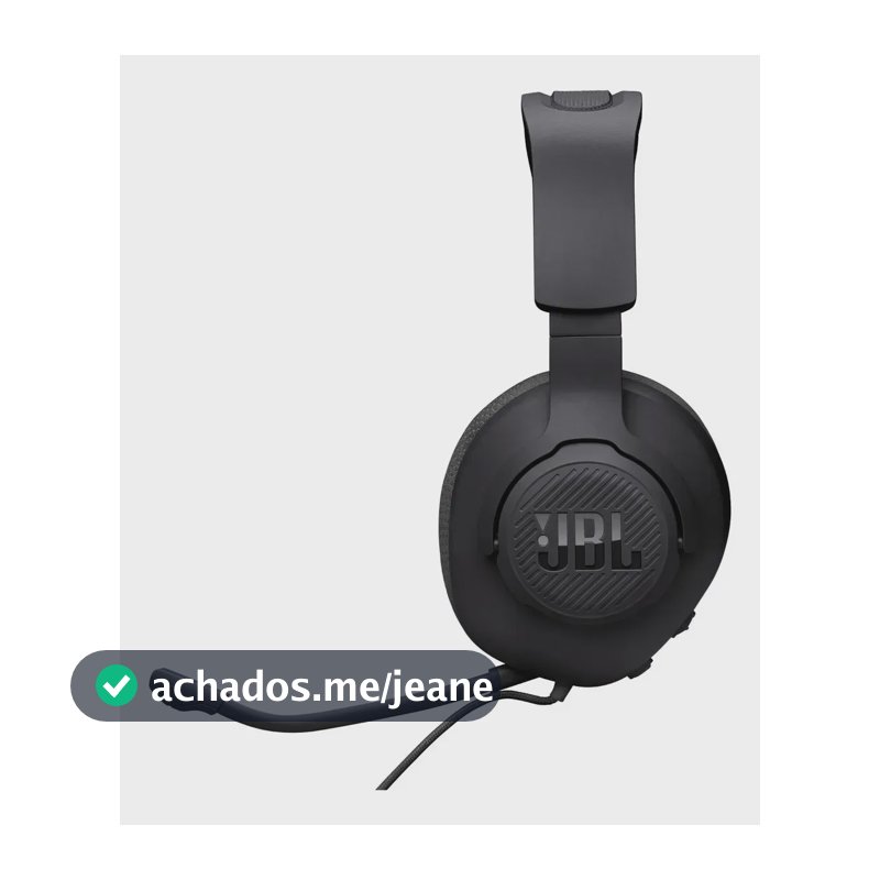 Fone Headset Gamer Com Fio Jbl Quantum 100m2 C/ Microfone Cor Preto