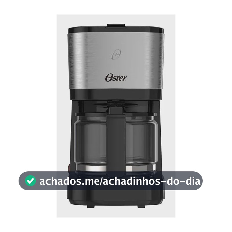 Cafeteira Elétrica Oster Compacta Inox 220V Preto OCAF300
