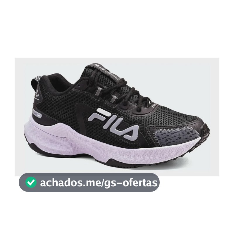 Tênis Fila Academia Treino Caminhada Macio Moda Leve Novo Preto Branco Animal Print 42 Br