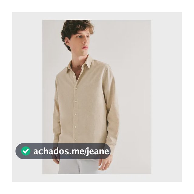 Camisa Masculina Manga Longa Slim Com Linho Hering