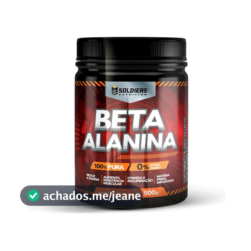 Beta Alanina 500g Suplemento em pó - Soldiers Nutrition