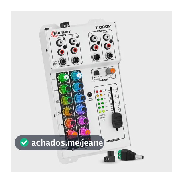 Mesa De Som Automotivo Taramps T 0202 Multicolor Equalizador Multicolor