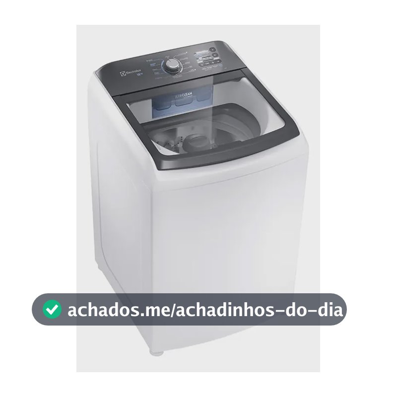 Máquina De Lavar Electrolux 18kg Inox Lee18 Automática 110v Branco