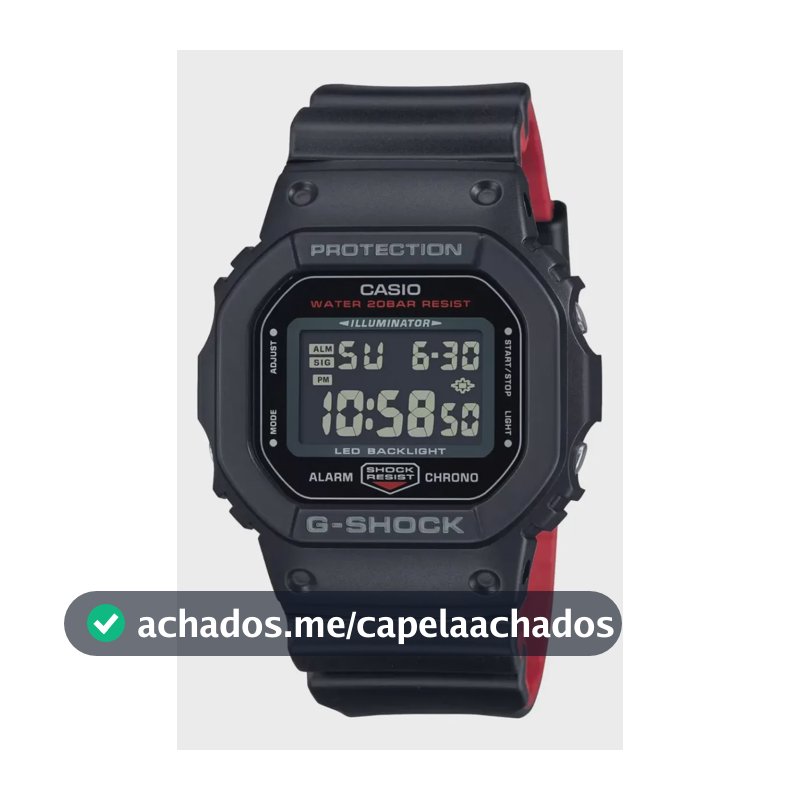 Relógio Casio G-shock Masculino Digital Dw-5600uhr-1dr