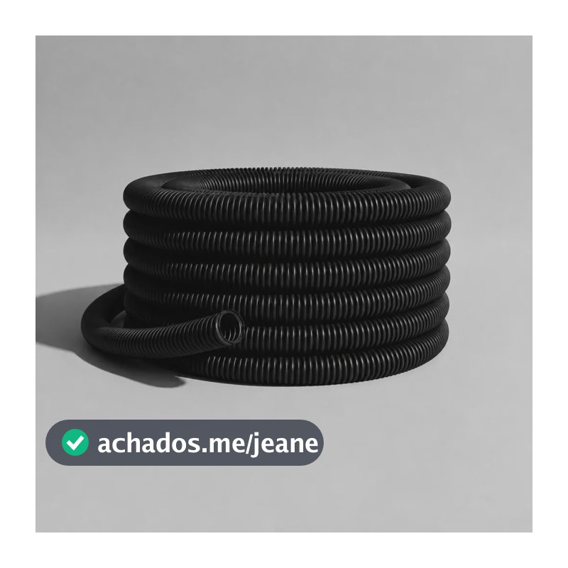 Conduite Eletroduto 3/4 Reforçado Preto Rolo 50 Metros Preto
