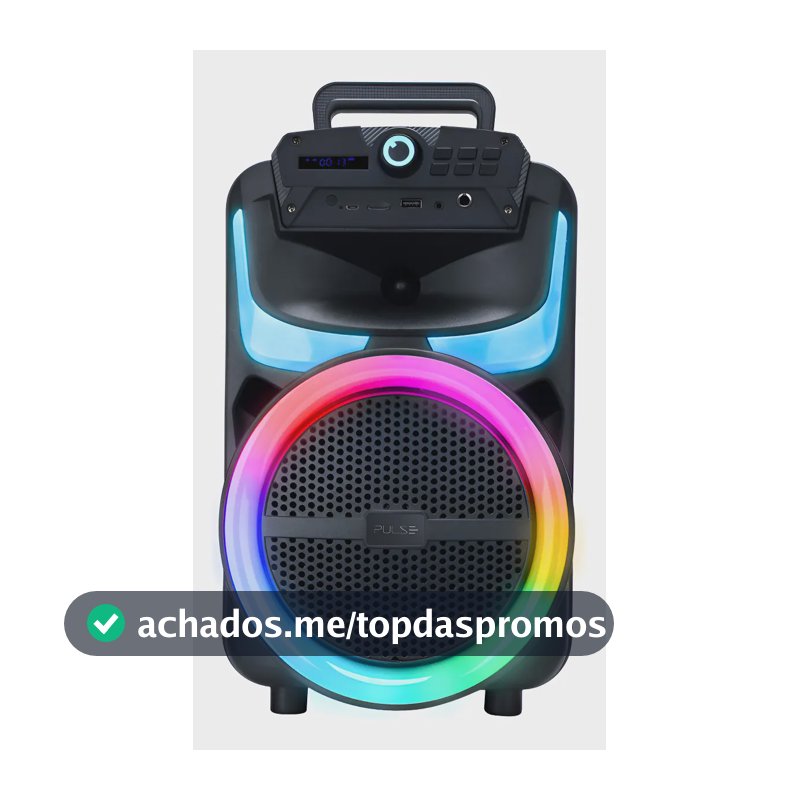 Caixa de Som Pulse Burst 250W RMS 8POL BT/AUX/USB/FM - SP402E