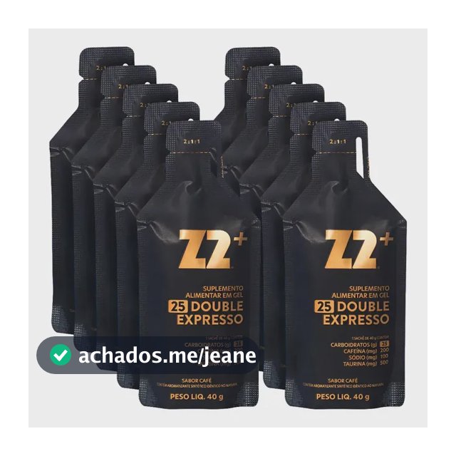 Suplemento em gel Z2 Performance Z2+ Gameday Carboidratos Energy + Double Expresso 10 x 40g 10 un