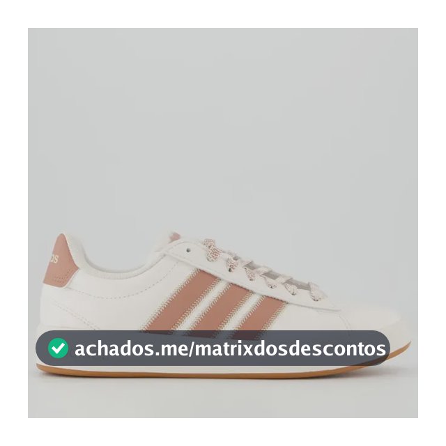Tênis adidas Grand Court 3.0 Feminino Branco E Rosa Branco - 34,0 Br