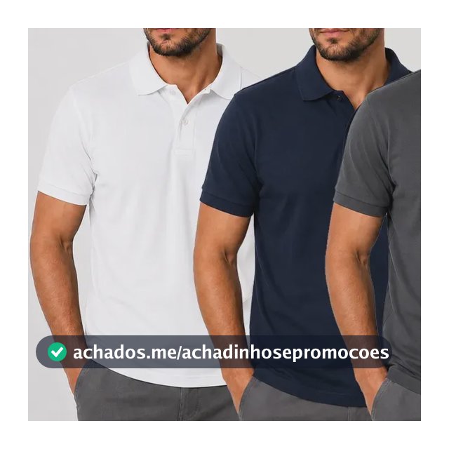 Kit 4 Camisas Masculinas Polo Piquet Alta Qualidade Linha Premium 1 - Branco - Preto - Azul Marinho E Cinza Chumbo Liso Gg Bordado