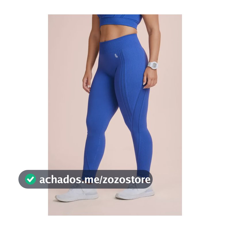 Calça Legging Max Feminina Adulto Lupo Sport Azul Anil 52 - 54